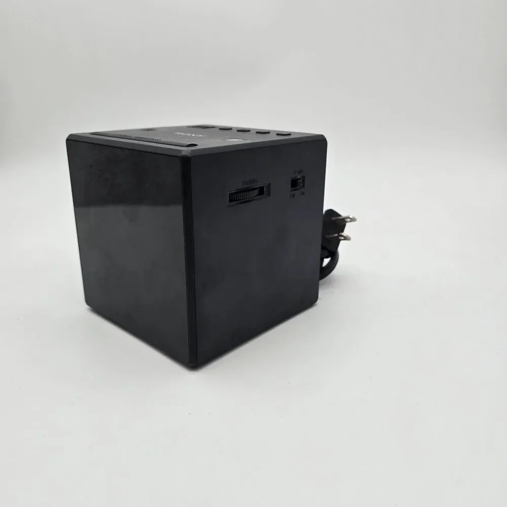 Sony ICF-C1 Desktop Alarm Clock AM FM Radio Black Sony ICFC1 - Preowned.